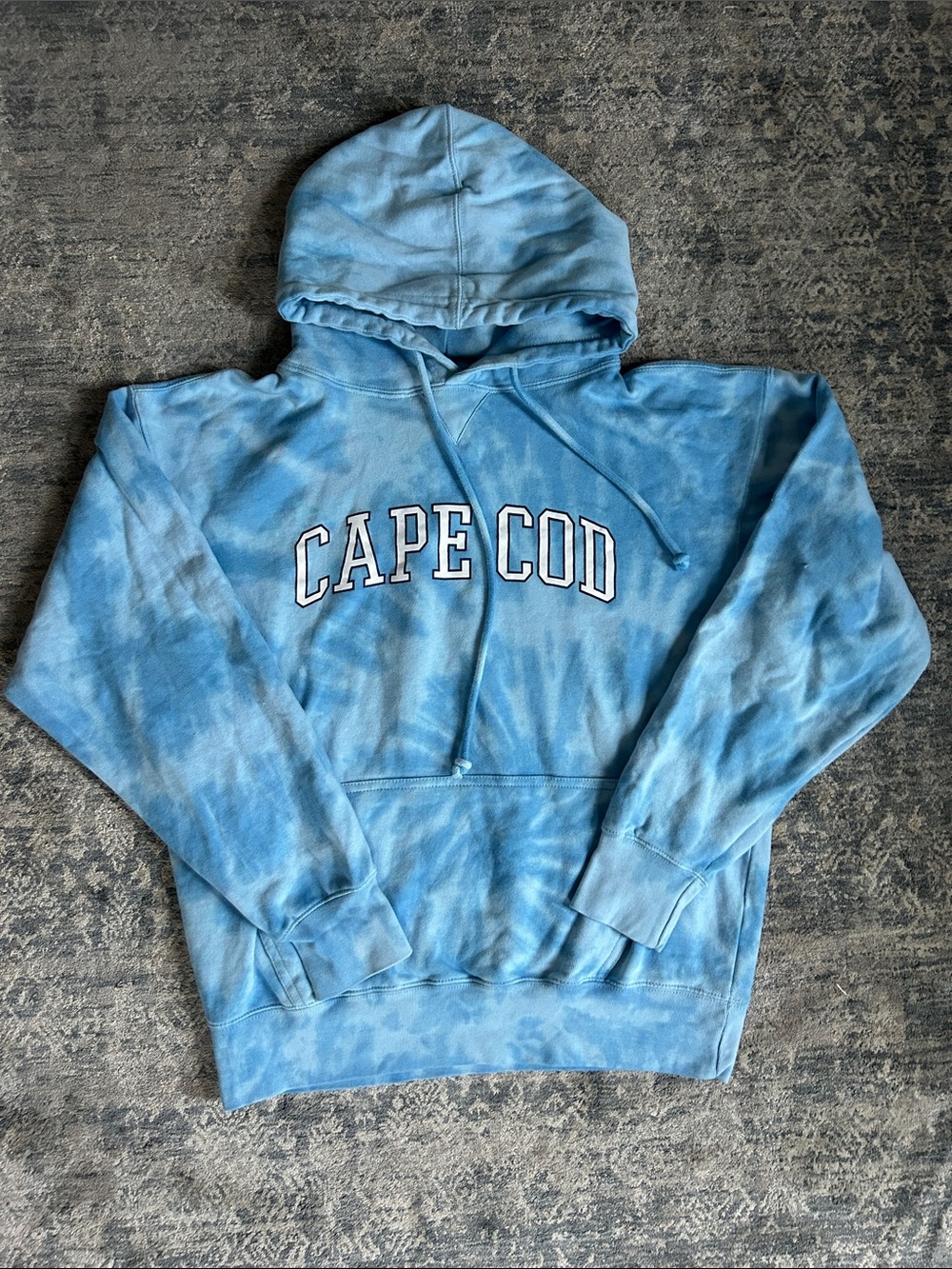 Cuffy’s Cape Cod Blue Tie-Dye Hoodie Sweatshirt
